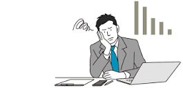 悩む社長を象徴するイメージ