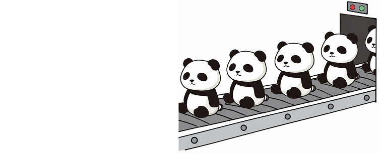 大量生産を象徴するイメージ